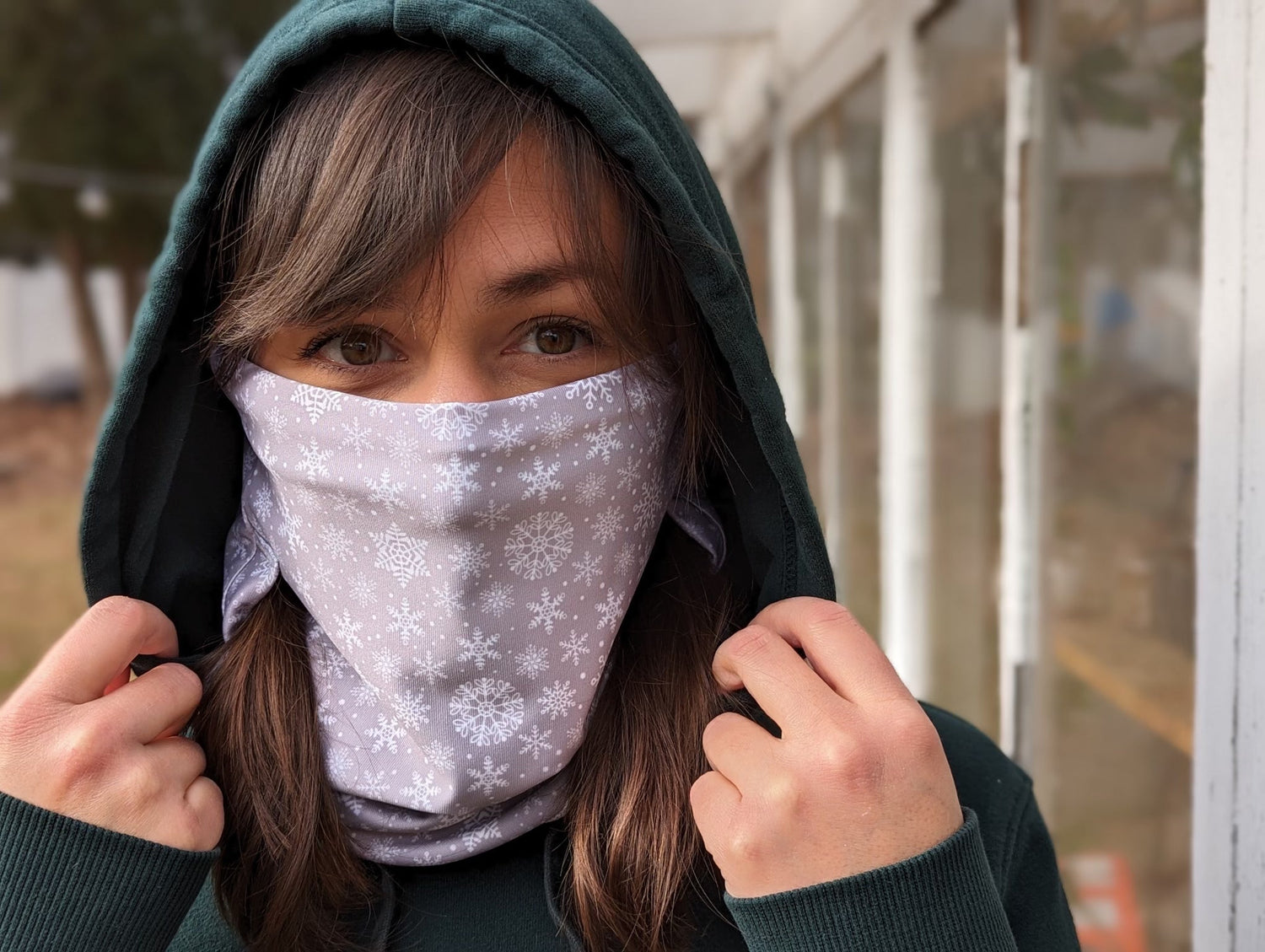 WHOLESALE Rapunzel Neck Gaiter (patent pending pigtail ports for people with long hair!)