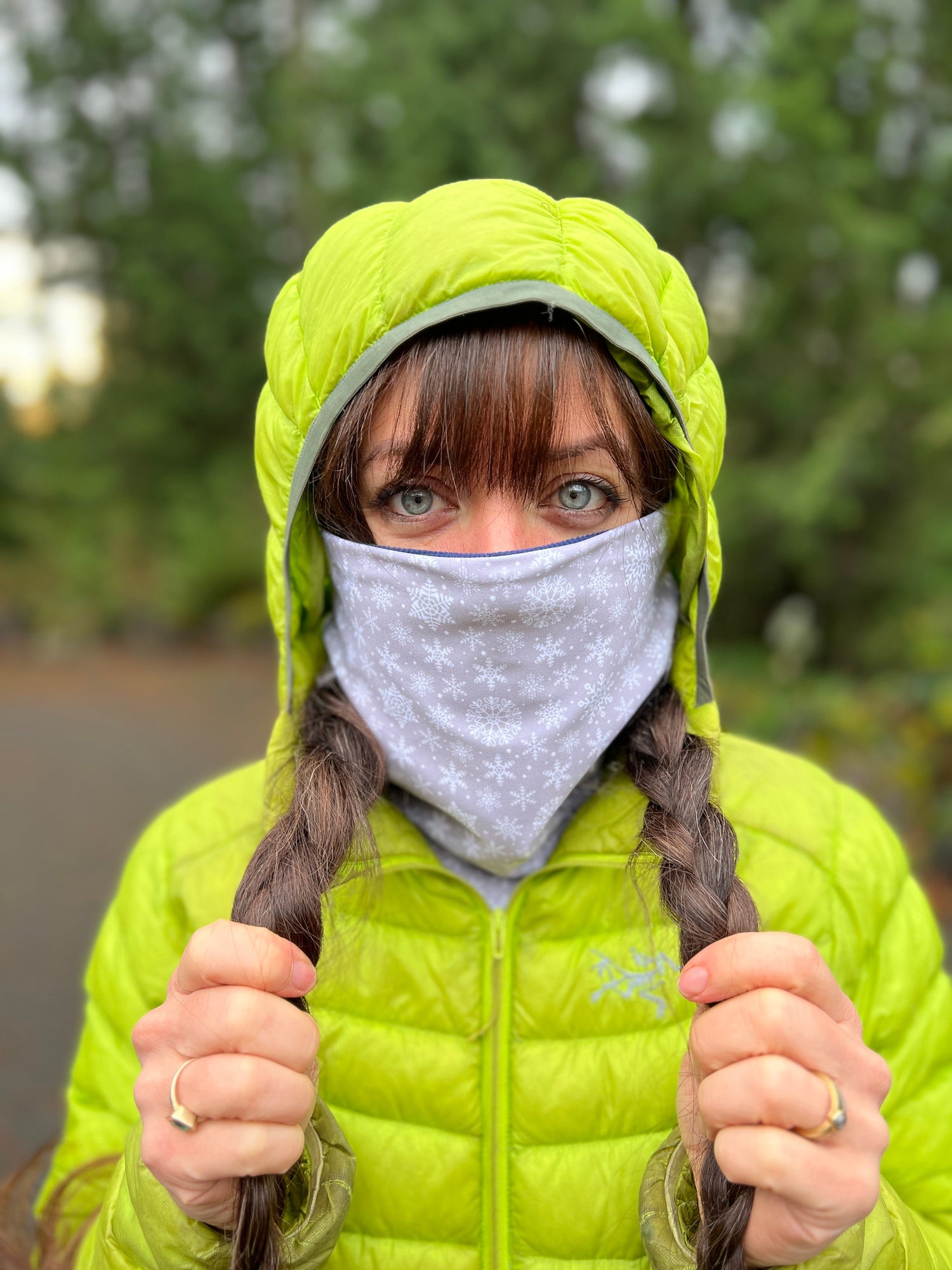 WHOLESALE Rapunzel Neck Gaiter (patent pending pigtail ports for people with long hair!)