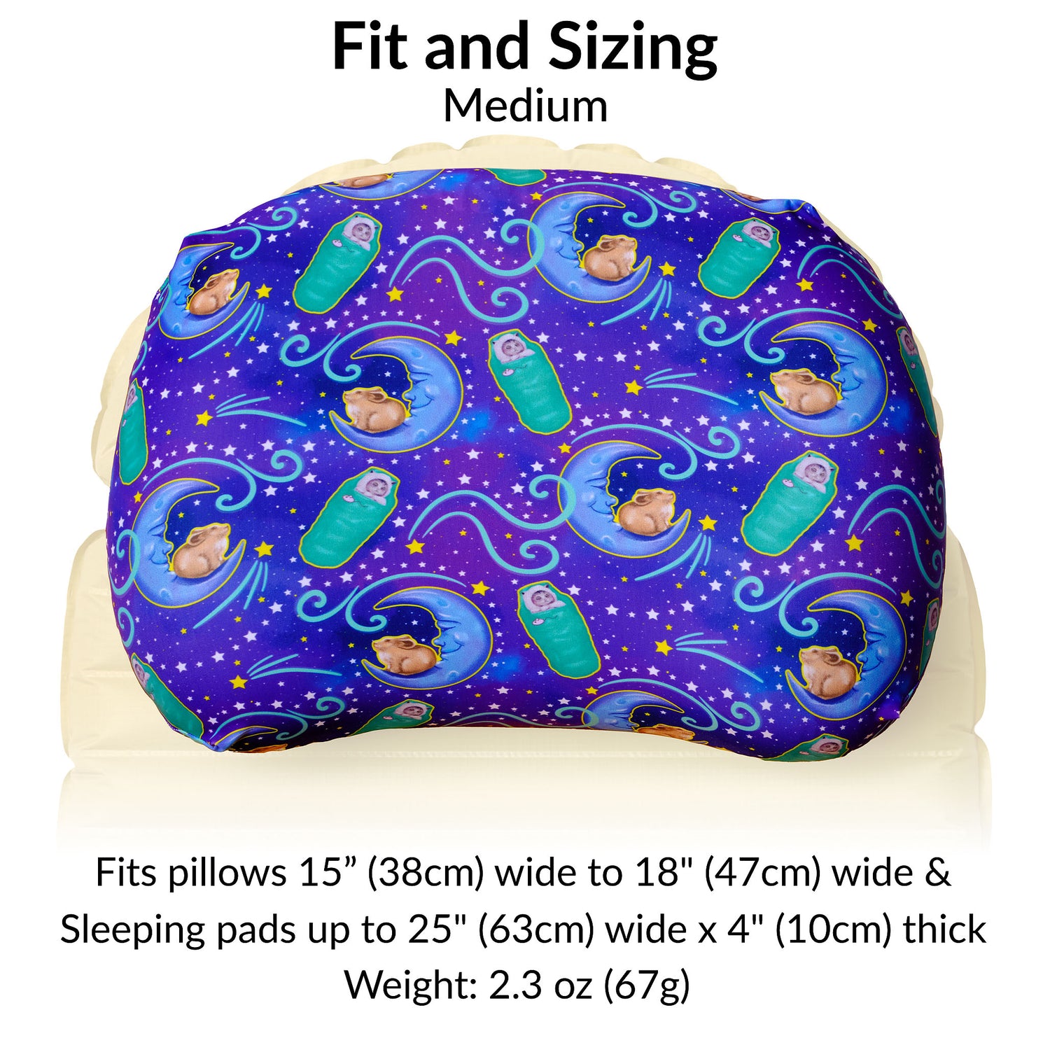 Lightweight camping pillow strap for backpacking and outdoor sleep systems