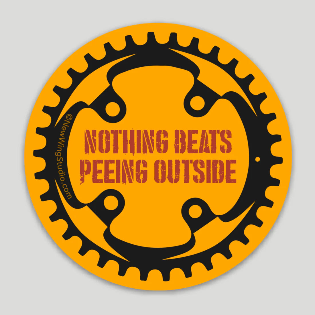 STICKER - 'Nothing Beats Peeing Outside' (4 options!)