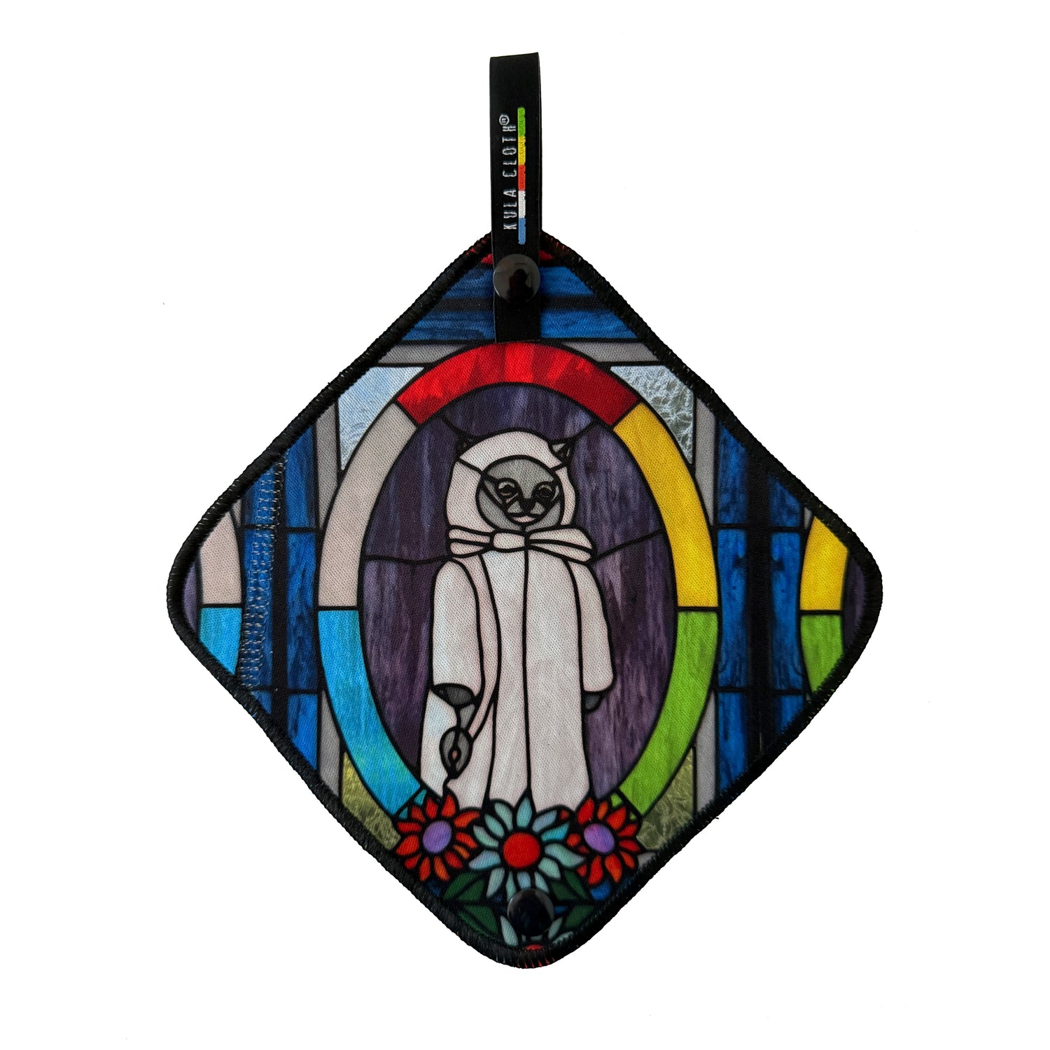 'Creepy Cat Stained Glass' - Limited Batch Kula Cloth®