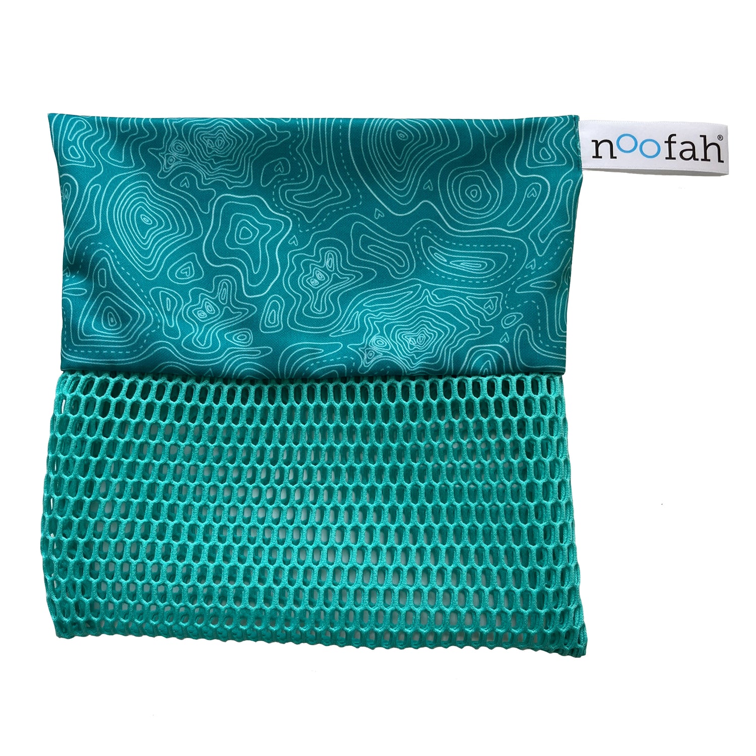 Compact reusable Noofah shower cloth for backpacking and gym travel