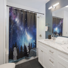 Creepy Cat Couture - Night Sky Shower Curtain