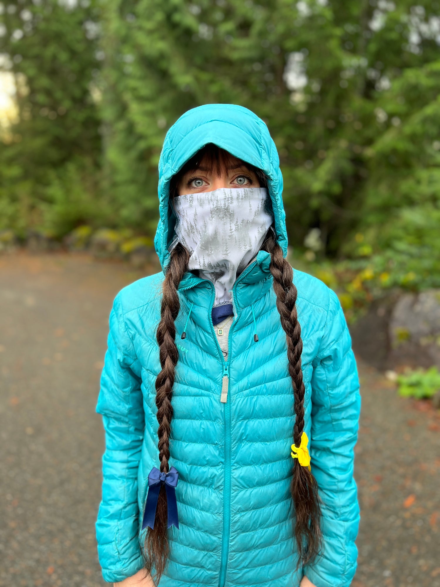 Rapunzel Neck Gaiter (patent pending pigtail ports for people with long hair!) - 3 Colors!