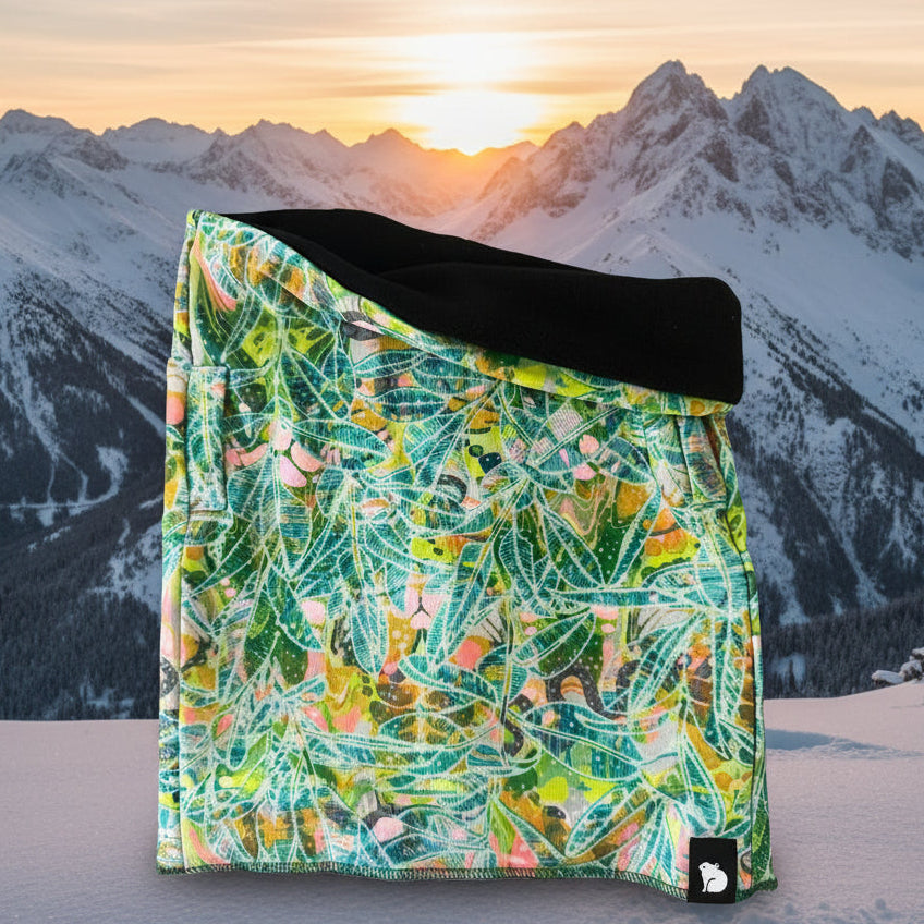 Coalition Snow Rapunzel Fleece Neck Gaiter - 'Jungle Out There