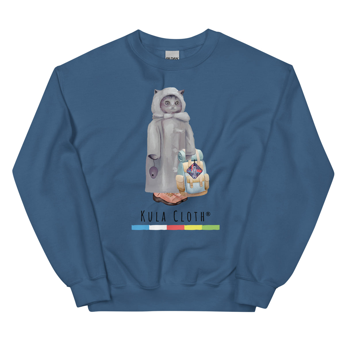 Creepy Cat Hiker Sweatshirt