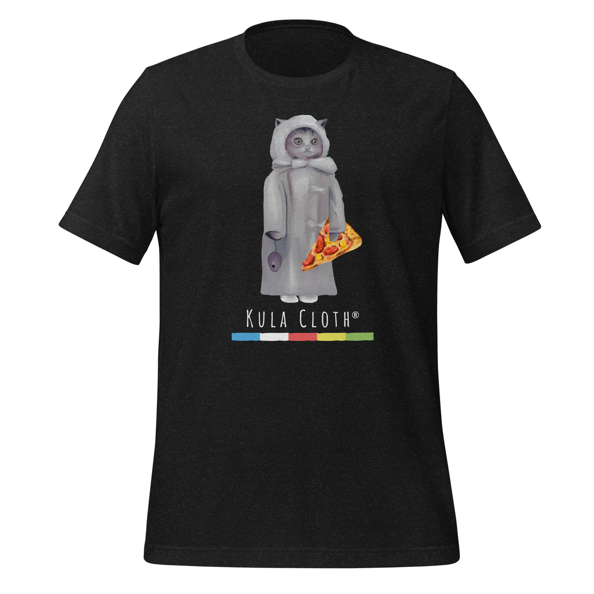 Creepy Victorian Cat Pizza T shirt